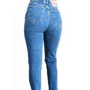 Vintage Bongo Jeans Medium Wash Original Slim Straight Size 7R |‎ 27” Inseam